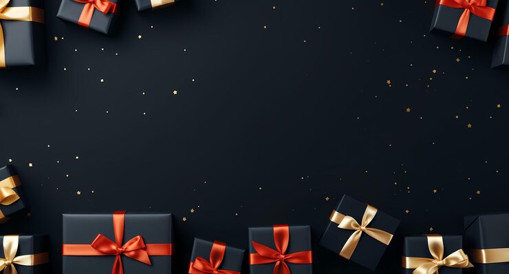 Banderas de regalos especiales para decorar sus diseños
