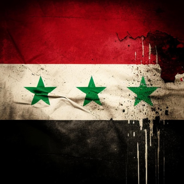 Banderas de Siria Bandera de Siria República Árabe Siria Colores de la bandera siria