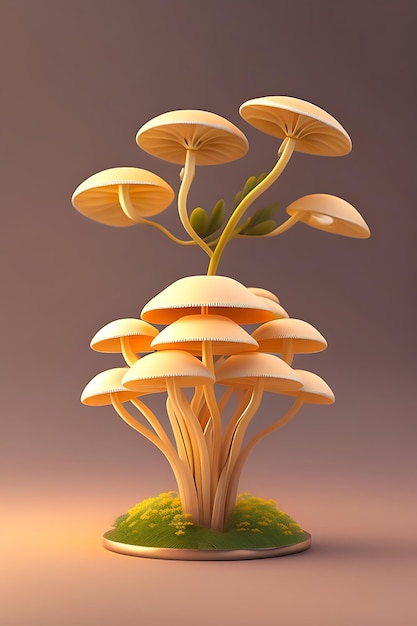 Foto bando de cogumelos shimeji