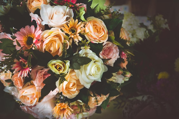 Bando de flores coloridas