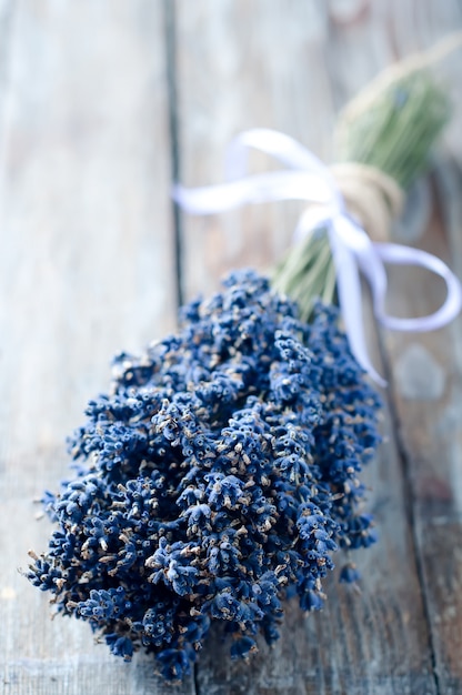 Foto bando de flores de lavanda