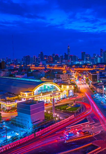 Bangkok Bahnhof Nacht Stadt