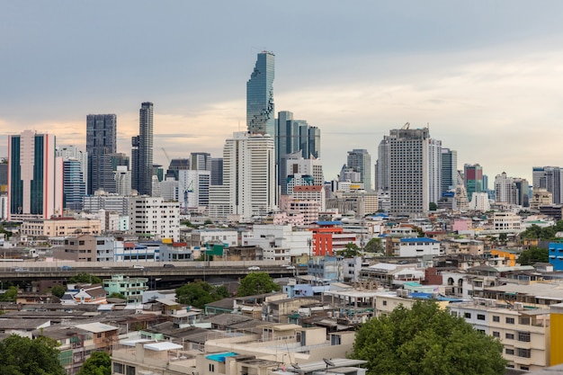 Bangkok Skyline-Sonnenuntergang