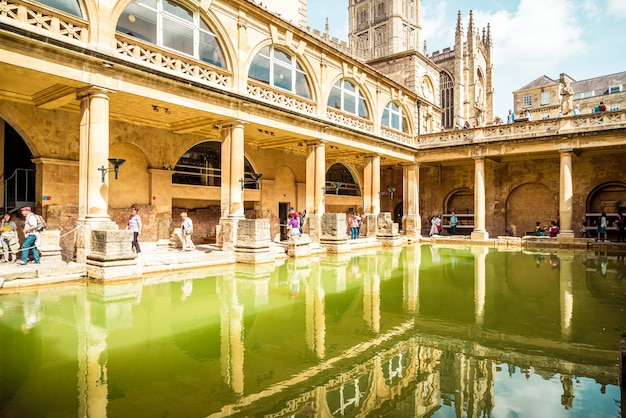 Banhos romanos na cidade de Bath.