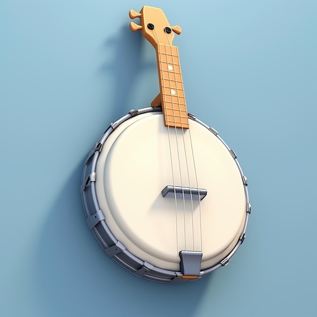 Banjo de dibujos animados en 3D