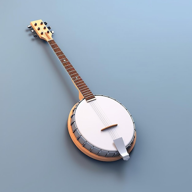 Banjo de dibujos animados en 3D