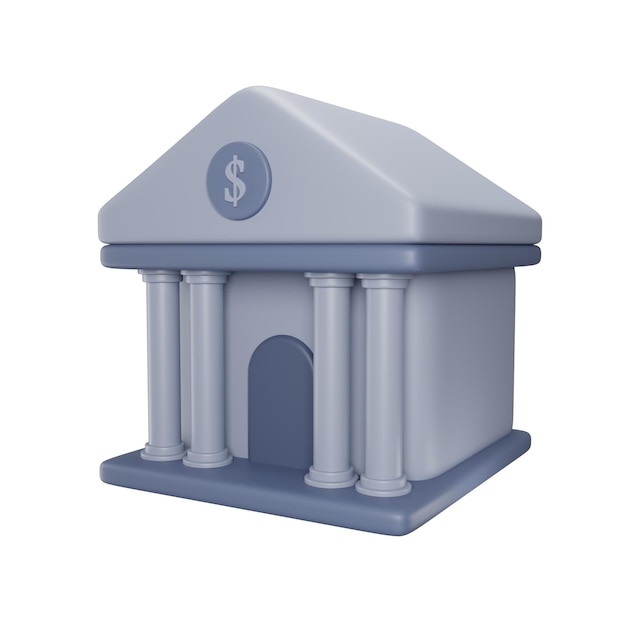 Bank 3D-Symbol