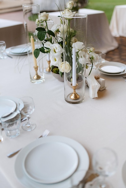 Banketthalle für Hochzeiten Banketthale mit atmosphärischem Dekor