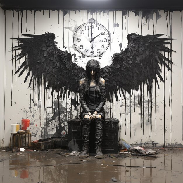 Banksy Anjo Caído