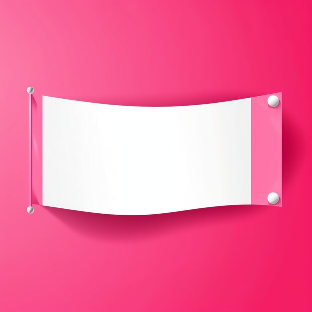 Foto banner en blanco rosa
