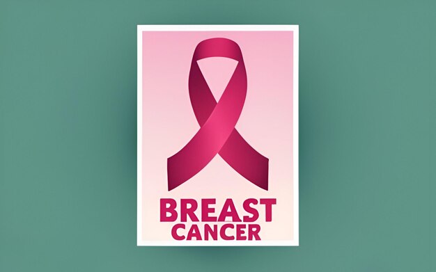 banner de cáncer de mama de cinta rosa