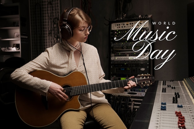 Banner-Collage zum Weltmusiktag