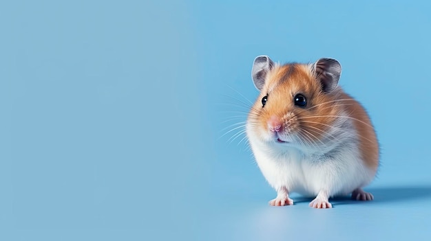 Banner com hamster Copie o fundo do espaço Generative AI