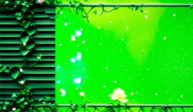 Banner da web de fundo futurista moderno jardim verde abstrato