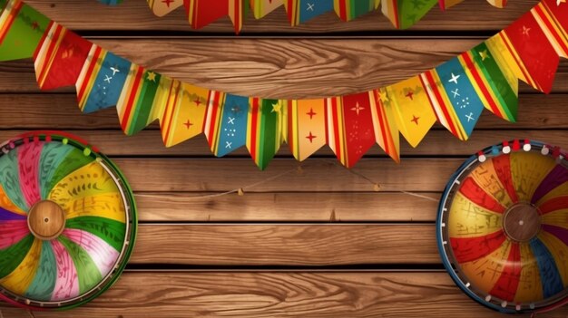 Foto banner de celebração para festa junina festival