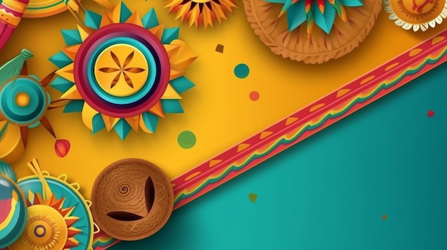 Banner de celebração para festa junina festival