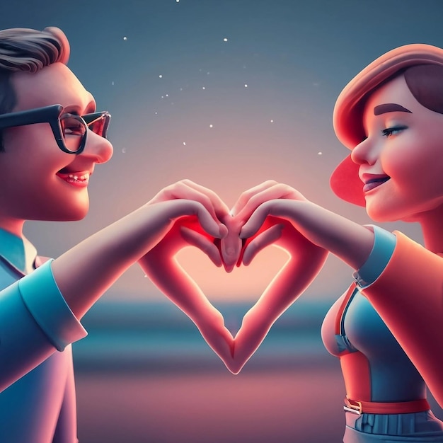 Foto banner de fotos grátis comovente transmite amor e felicidade para a temporada do dia dos namorados