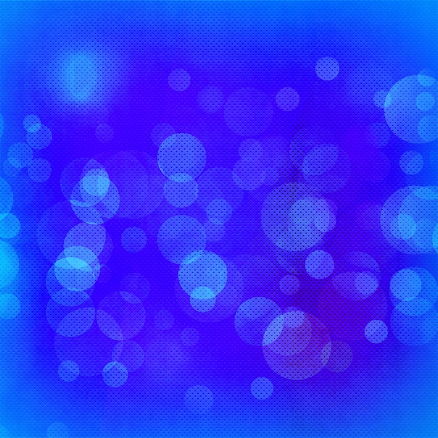 Foto banner de fundo bokeh azul para cartaz de evento de anúncio de festa e vários trabalhos de design