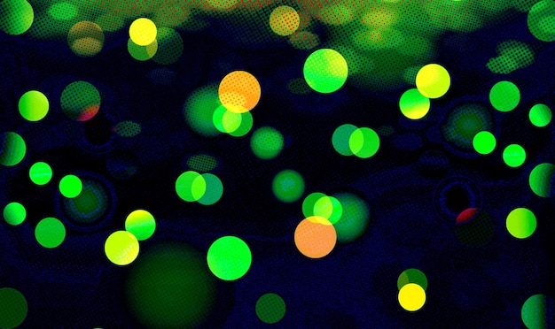 Banner de fundo bokeh verde perfeito para anúncios de festas, eventos, aniversários e vários trabalhos de design