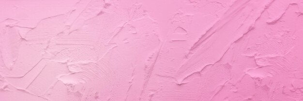 Banner de fundo de textura de tinta de parede rosa pastel