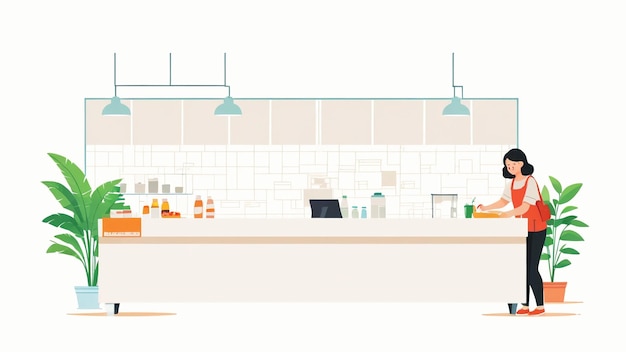banner de fundo vetorial de ilustração plana