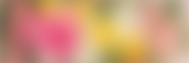Foto banner de gradiente suave com cores pastel amarelas e verdes rosa turva suaves