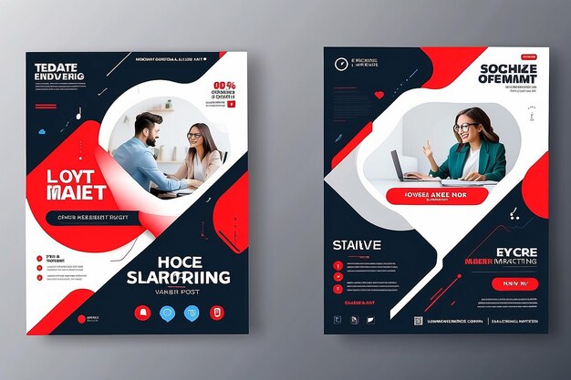 Foto banner de marketing de negócios para folheto e modelo de postagem de mídia social