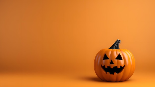 banner de modelo de fundo de abóbora de halloween