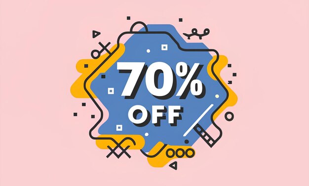 Banner de promoção de desconto de 50% atraente