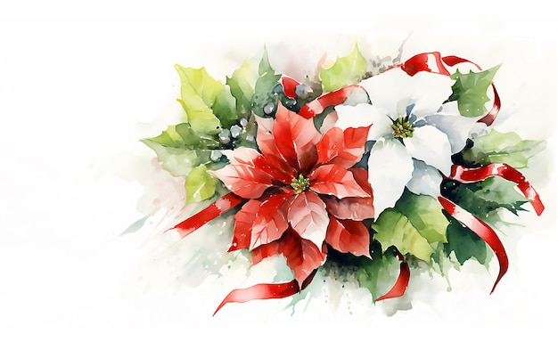 Banner de saudação de férias de Natal Imagem gerada por IA processada por Post