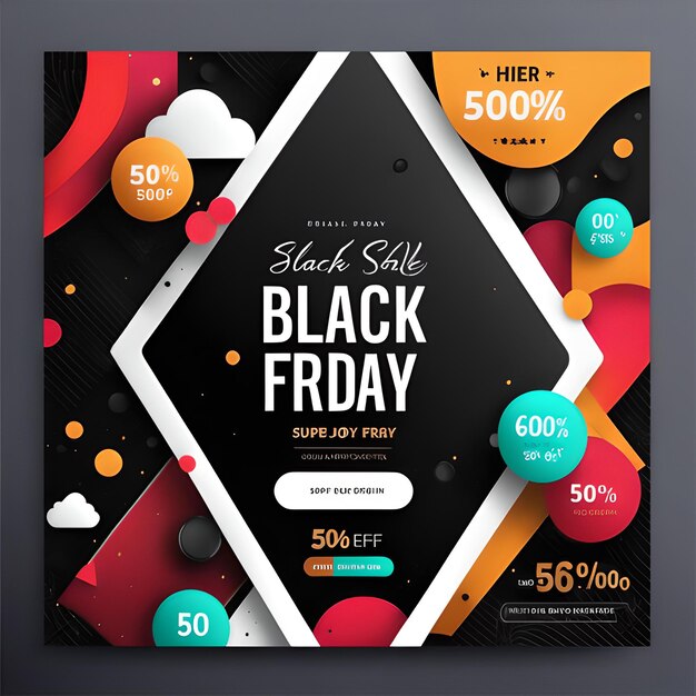 Foto banner de venda da black friday