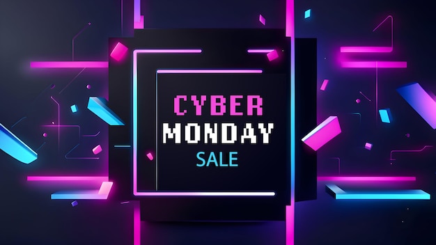 Banner de venda da Cyber Monday