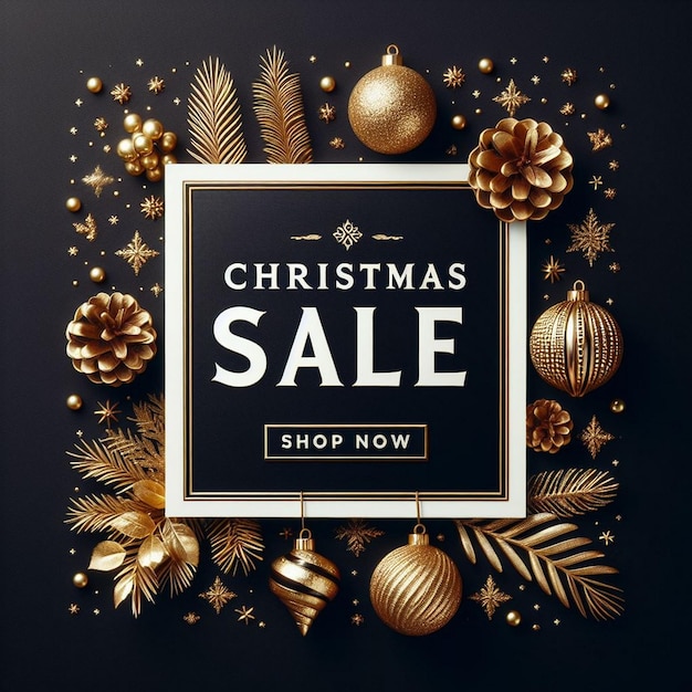 Banner de venda de Natal Poster de venda de Nadal Anúncio de venda de natal