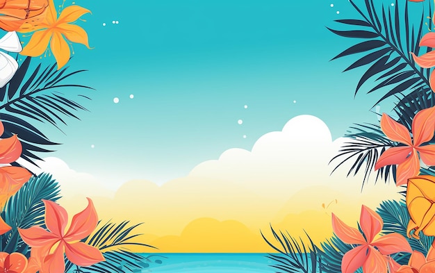 Banner-Design mit Sommerthema von Sunny Vibes