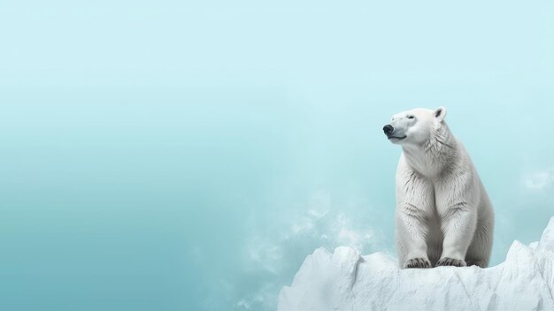 Banner del día del oso polar Generar Ai