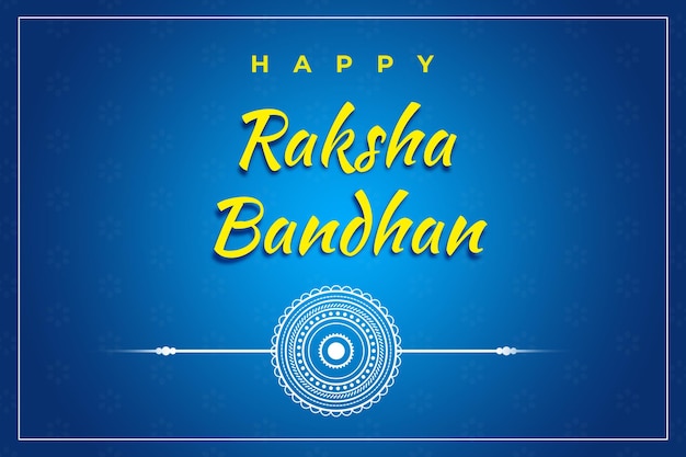 Banner do festival raksha bandhan feliz indiano ou cartaz rakhi