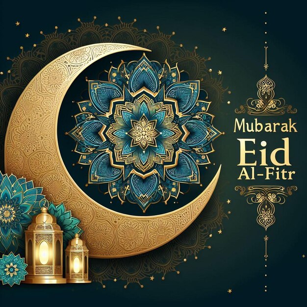 Banner Eid al Fitr Grüßkarte