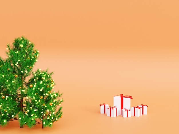 Banner de feliz Navidad de invierno de podio geométrico 3d para imagen publicitaria de producto para maqueta