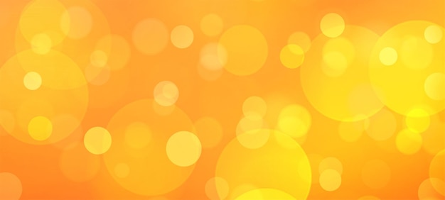 Banner de fondo bokeh naranja para anuncios de carteles de saludos de fiestas, eventos y varios trabajos de diseño