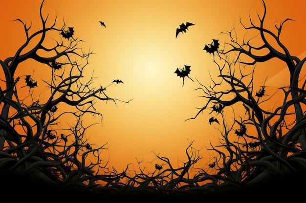 Banner de fondo de Halloween