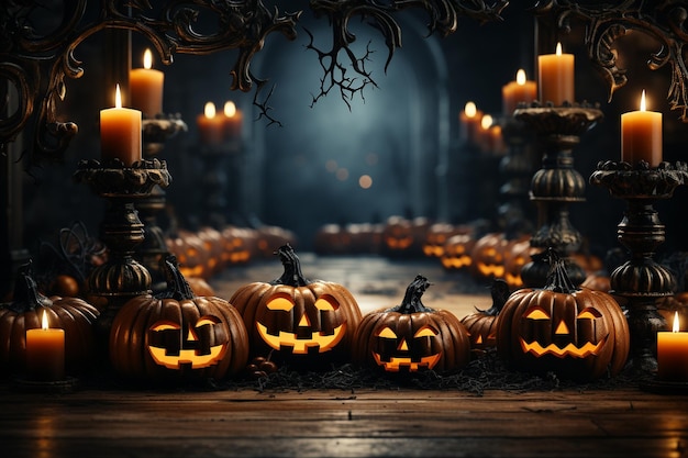 Banner de fondo de Halloween