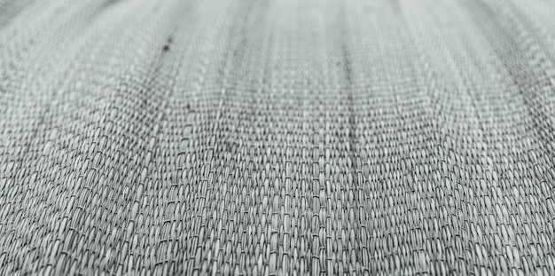 BANNER Fondo de naturaleza real Efecto de desenfoque Primer plano Método tejido patrón de paja de caña de bambú textura estera Tradiciones de Asia oriental Calma spa concepto de estado de ánimo cálido Colección de tono beige de trigo en stock