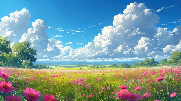 Banner de fondo de verano de cielo cambiante HD