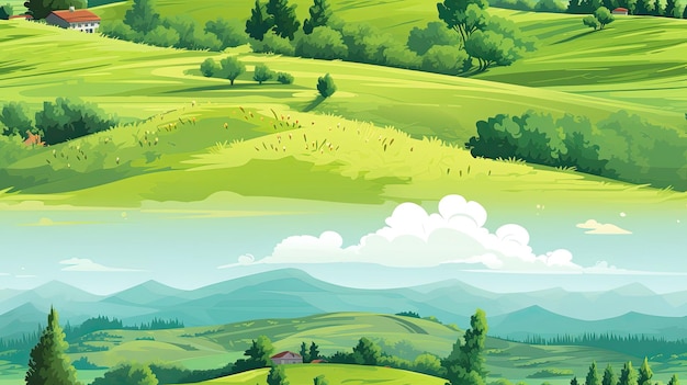 Banner für Hintergrund Landschaft Vektor-Hintergründe