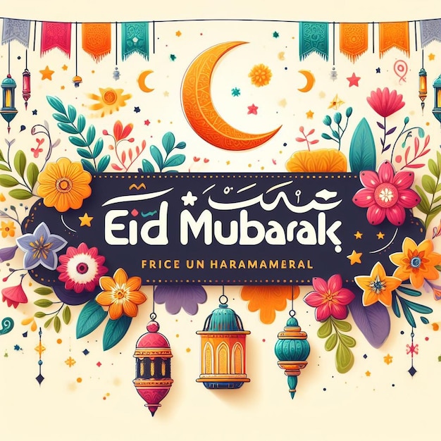 banner generativo de Eid Mubarak