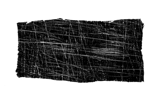Banner grunge negro aislado sobre fondo blanco Foto de alta calidad