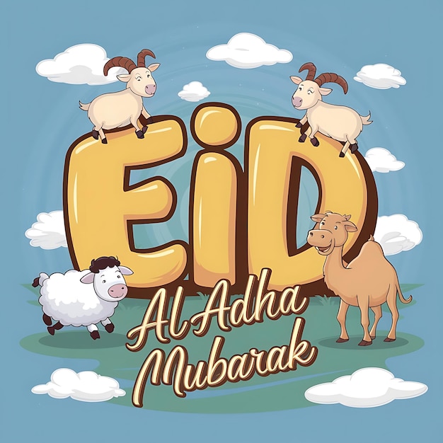 Foto banner-illustration für eid ul adha