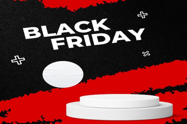 Banner Illustration von Black Friday Discount Super Sale Design-Element für Verkaufsbanner Poster Karten Werbemarketing-Rabatt-Event