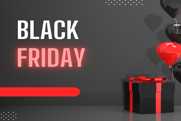 Banner Illustration von Black Friday Discount Super Sale Design-Element für Verkaufsbanner Poster Karten Werbemarketing-Rabatt-Event