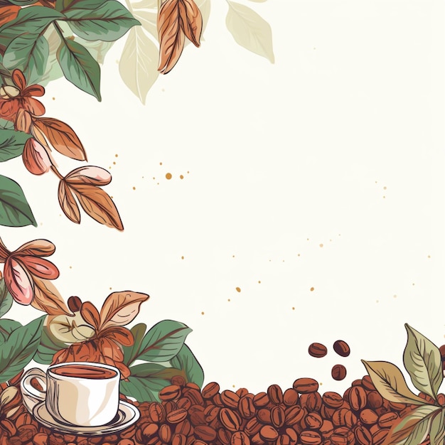 Foto banner kaffee bio natur ki generierte bilder